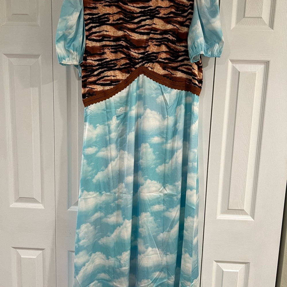 DRESSED IN LALA ORIGINAL: Serendipitous Dress in Tiger + Cloud - Picture 3 of 4